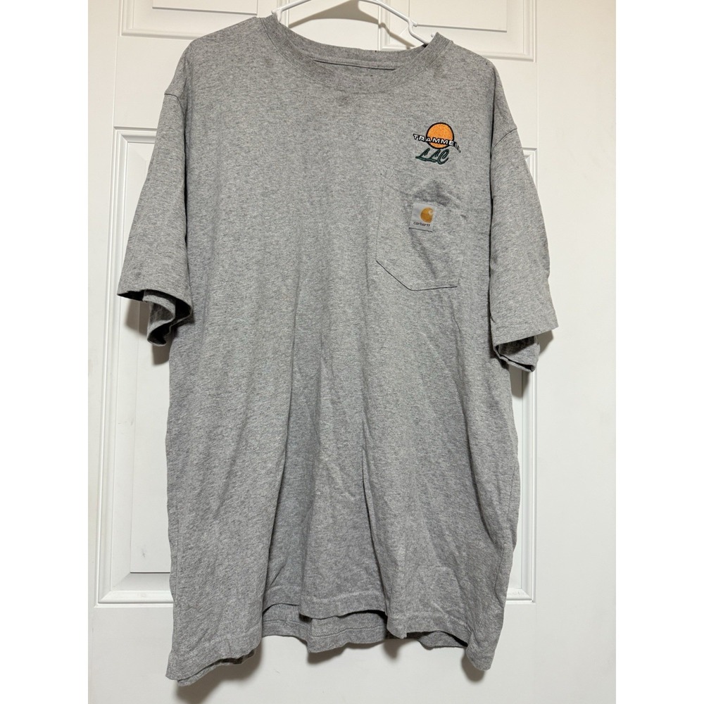 Carhartt Grey Heavyweight Loose fit For TRAMMELL LLC Size Large